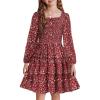 Wine Red Floral