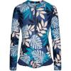 Dark Blue Palm Leaves