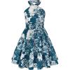 Dark Blue Floral