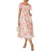 Floral Apricot Pink