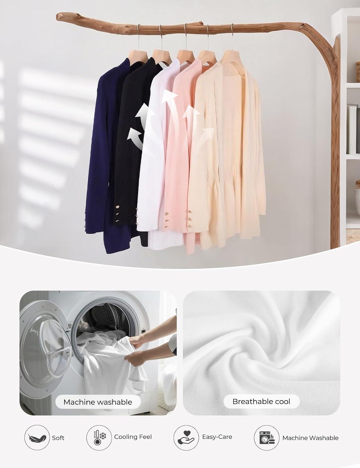 imageGRACE KARIN Cardigan for Women Trendy Lightweight Knit Sweaters Open Front Peplum Tops 2026 Spring OutfitsApricot