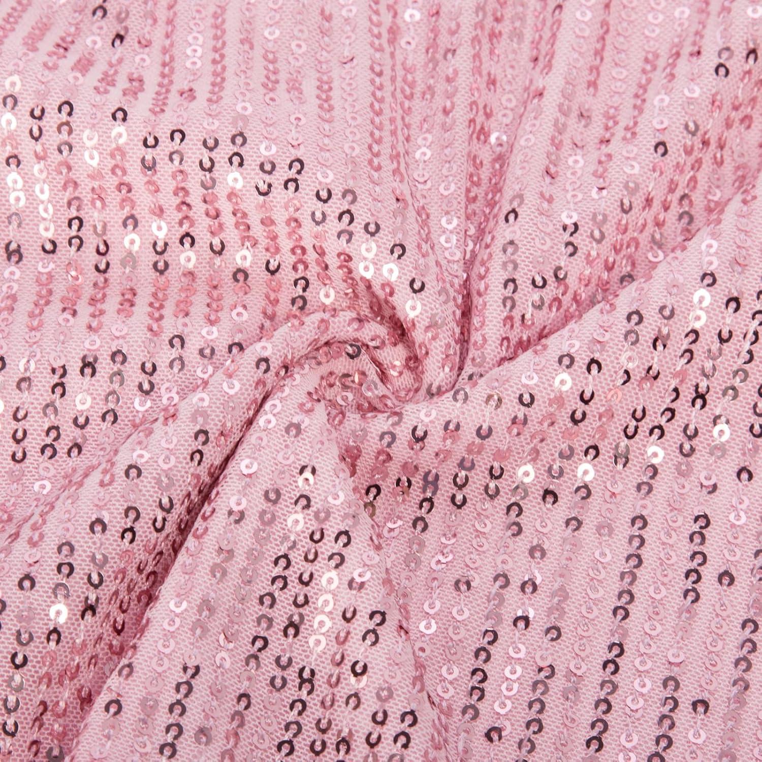 imageGRACE KARIN Girl Sequin Party Dress Formal Birthday Pageant Fancy Prom Mesh Dresses for Teen Girl 614YearsLight Pink