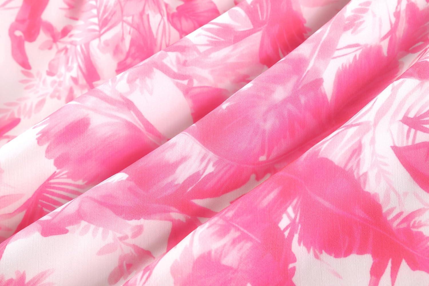 imageGRACE KARIN Girls Flutter Sleeve Floral Dresses Girl Long Midi Spring Dress Kids Smocked Flare Summer Dress 616YHot Pink Floral