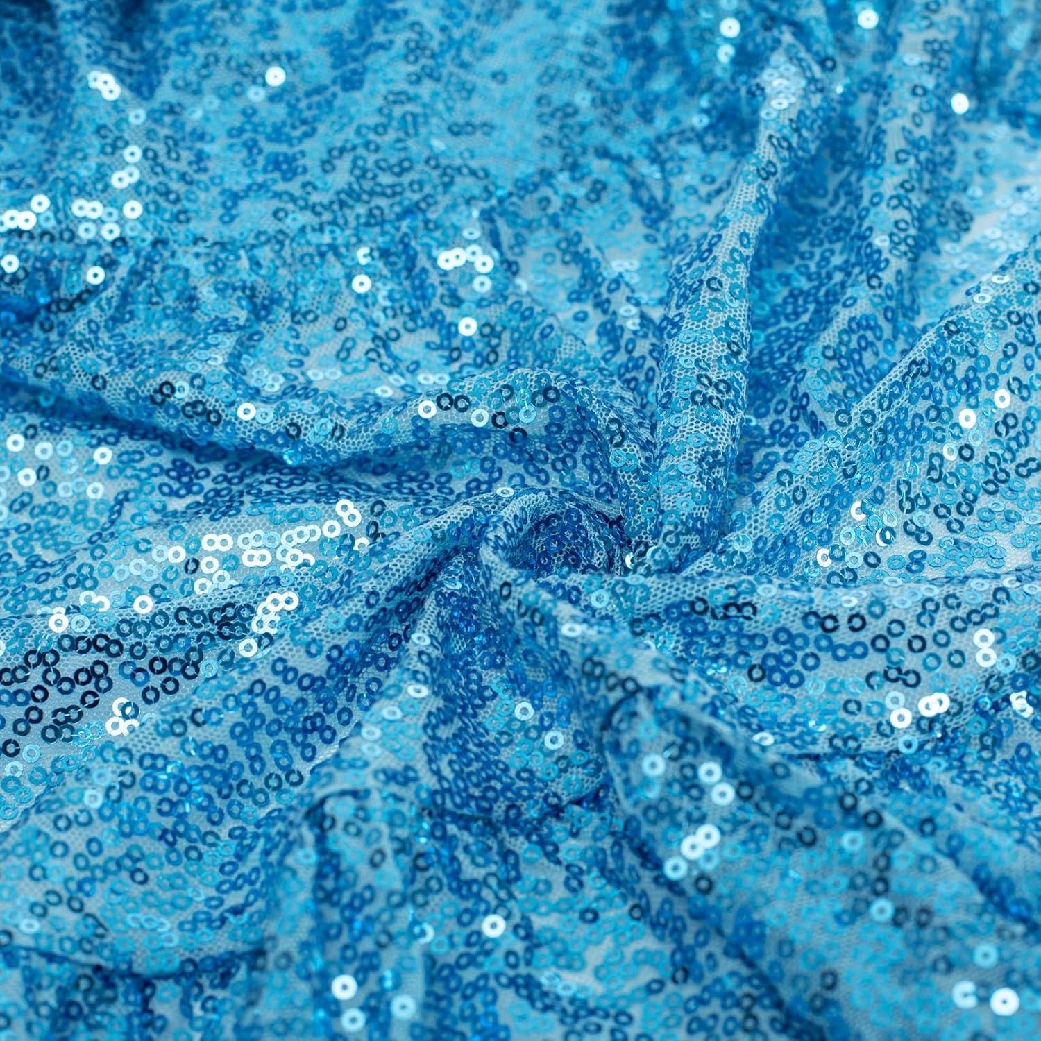 imageGRACE KARIN Girls Formal Party Dress Sequin Birthday Fancy Dresses Wedding Guest Dance Ruffle Dress Size 614Blue