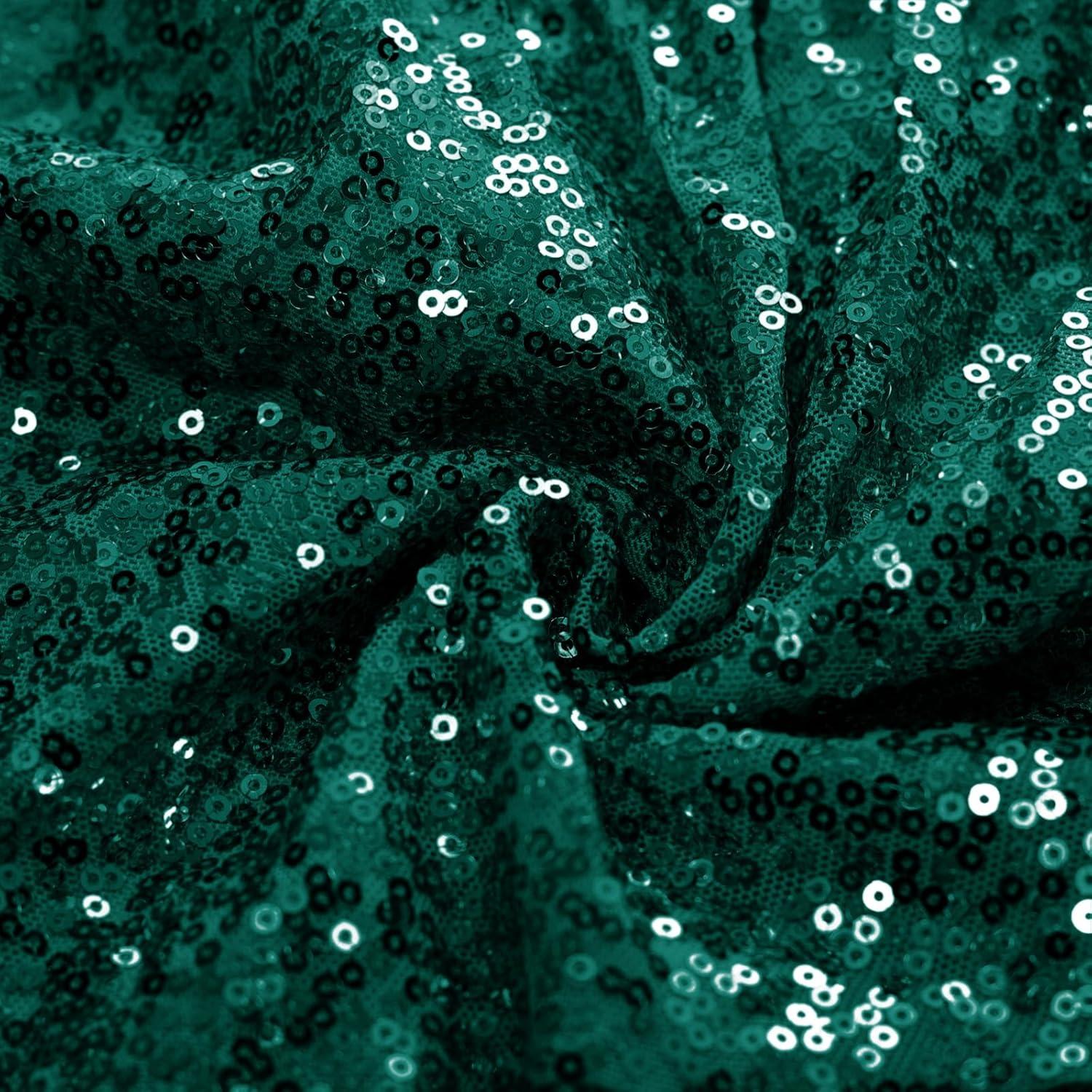 imageGRACE KARIN Girls Formal Party Dress Sequin Birthday Fancy Dresses Wedding Guest Dance Ruffle Dress Size 614Dark Green