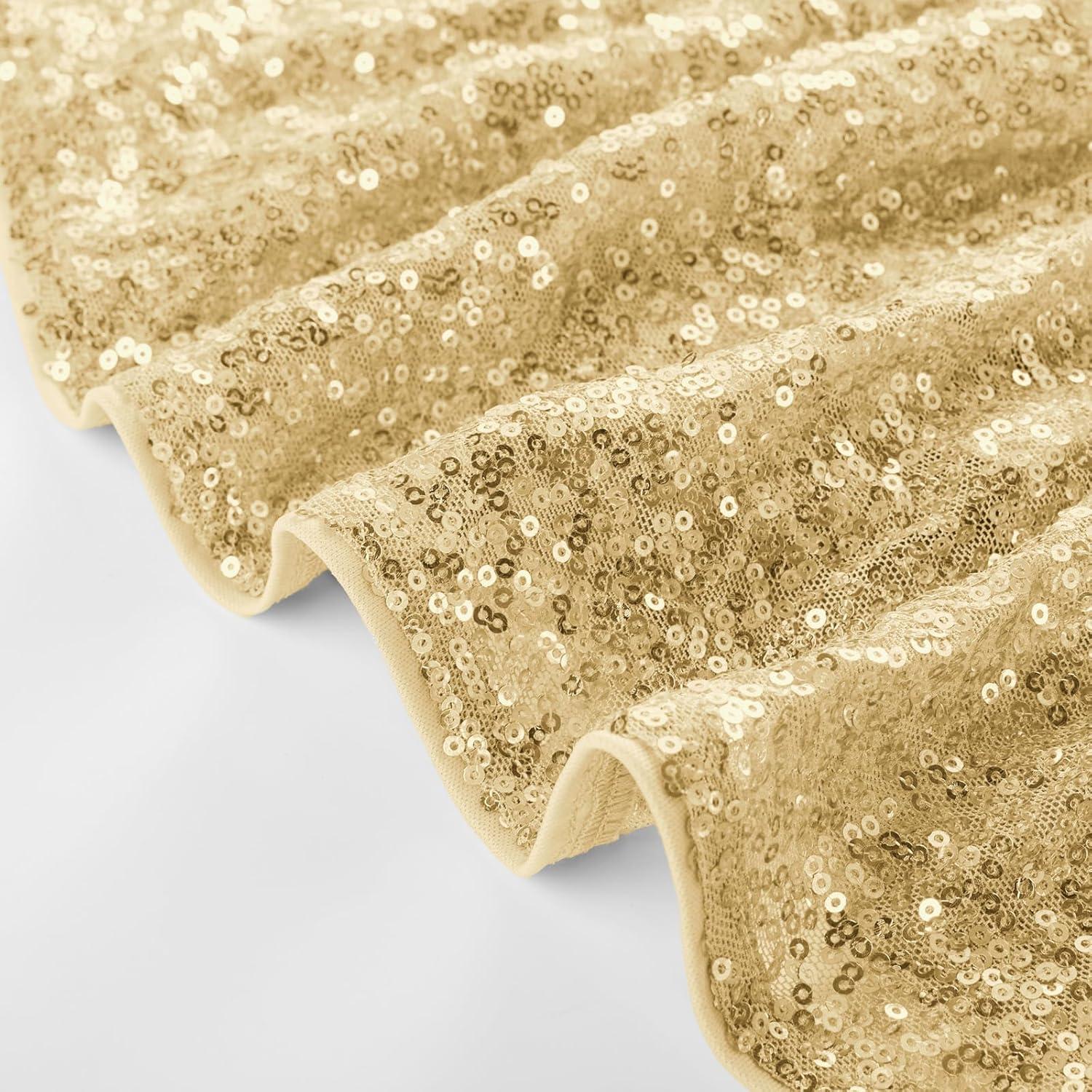 imageGRACE KARIN Girls Formal Party Dress Sequin Birthday Fancy Dresses Wedding Guest Dance Ruffle Dress Size 614Gold
