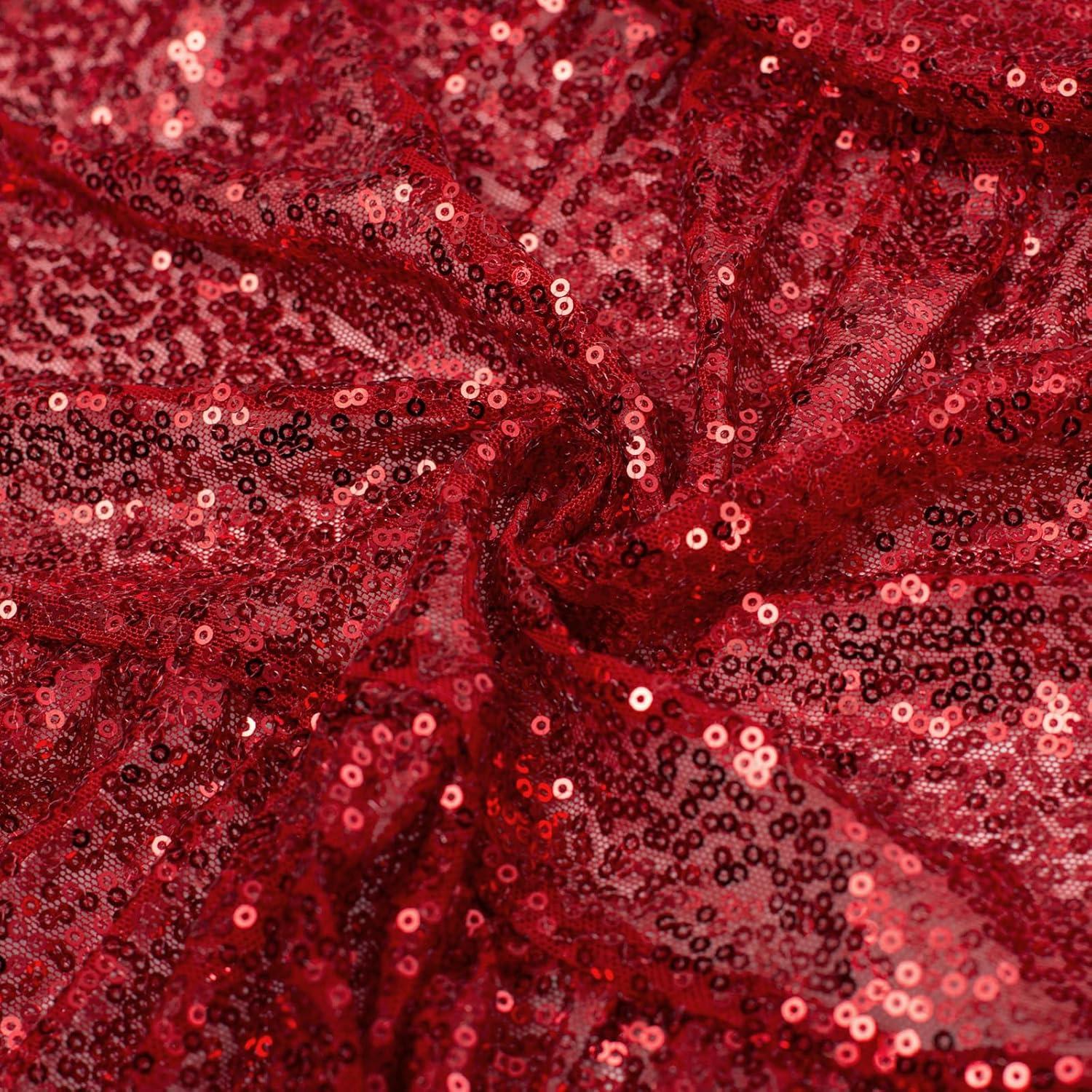 imageGRACE KARIN Girls Formal Party Dress Sequin Birthday Fancy Dresses Wedding Guest Dance Ruffle Dress Size 614Red