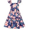 Dark Blue Floral
