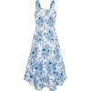 Blue White Floral