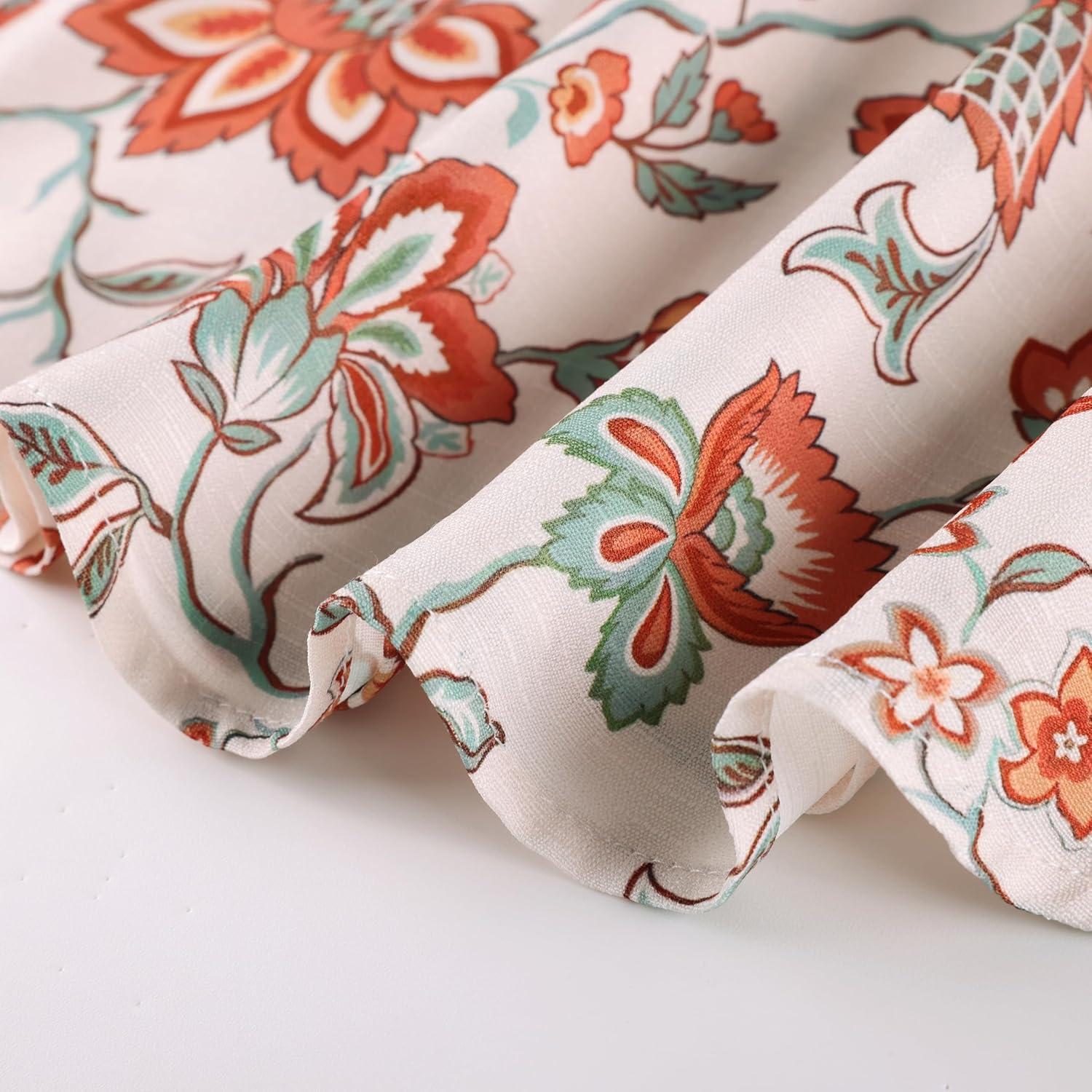 imageGRACE KARIN Women Boho Floral Tops Summer Short Sleeve Shirts V Neck Dressy Casual Blouse Work Printed 2026 Spring TrendyBeige Orange