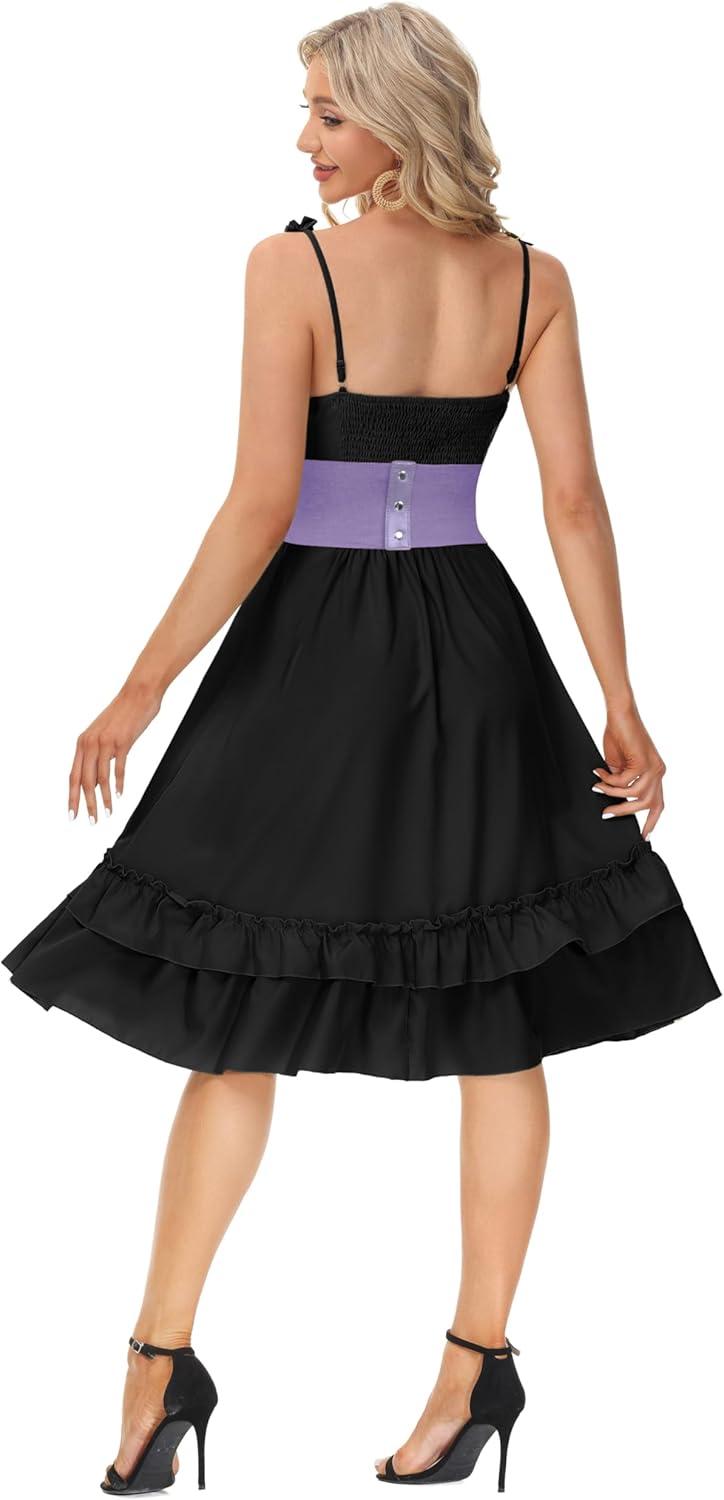 imageGRACE KARIN Laceup Cinch Belt Tied Corset Elastic Waist BeltPurple