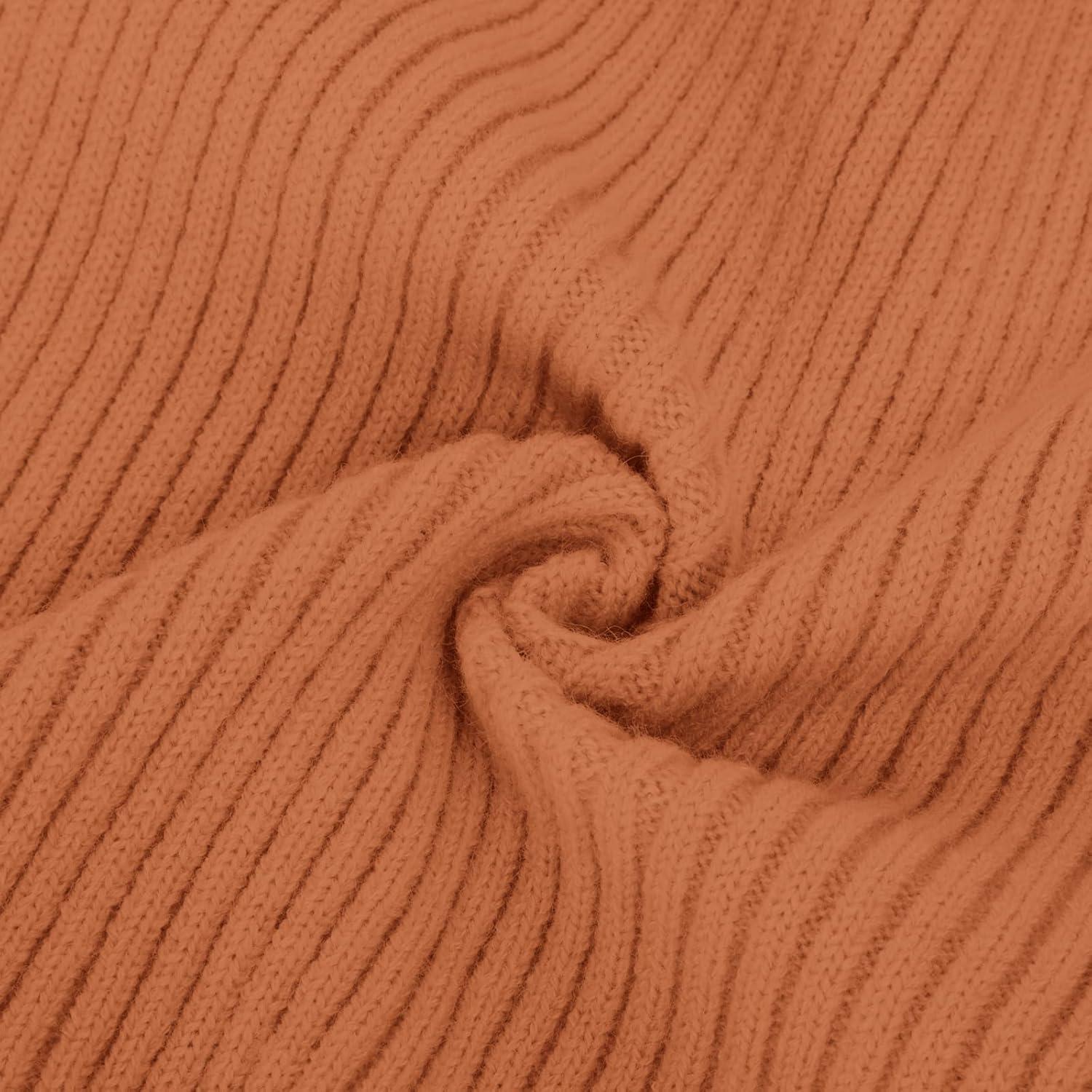 imageGRACE KARIN Girls Sweater Dress Cable Knit Long Sleeve Fall Winter Dress for Girl with Belt Sizes 614Orange