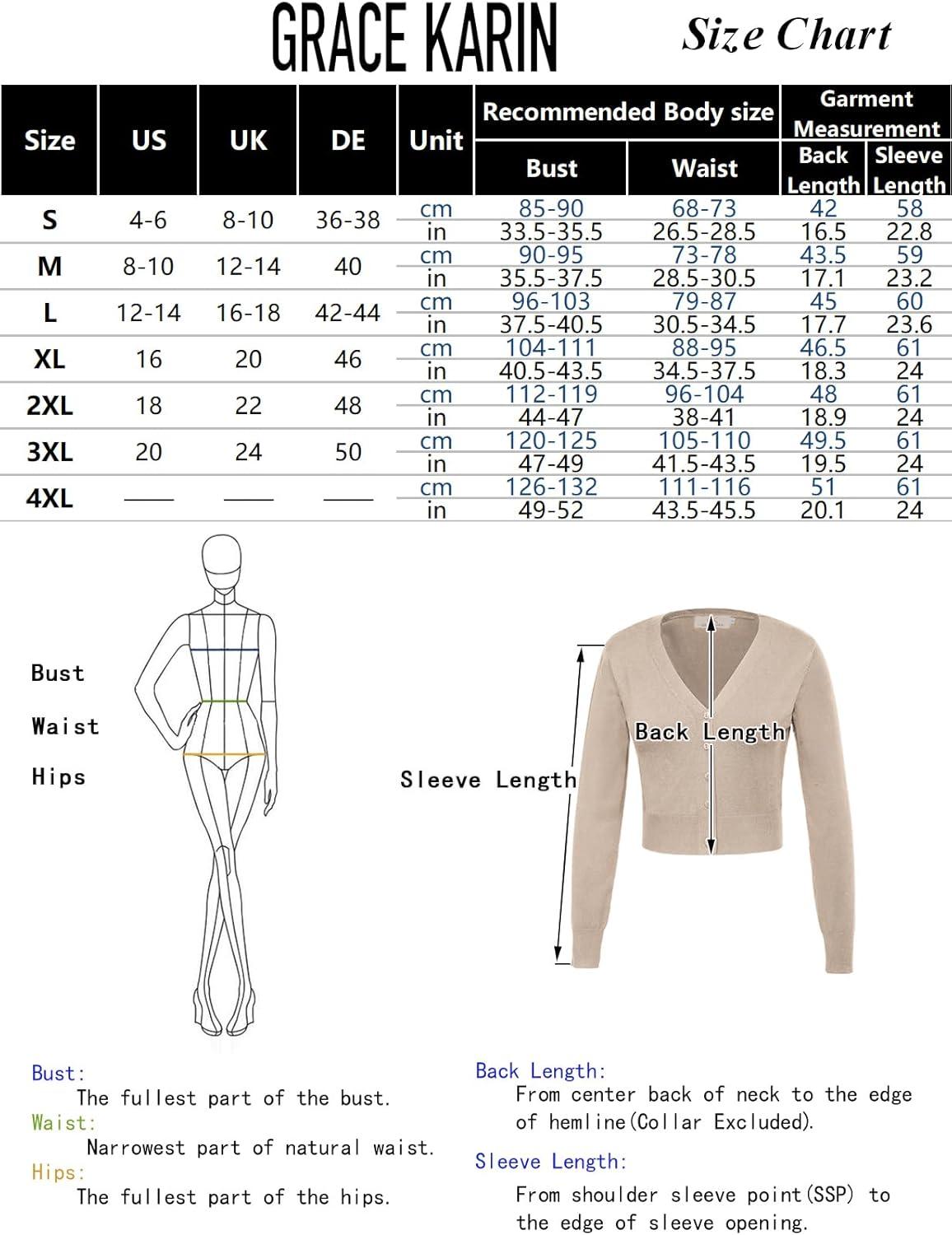 imageGRACE KARIN Long Sleeve Cropped Cardigan Sweaters for Women Lightweight Button Down VNeck Open Front Bolero Shrug JacketBlack
