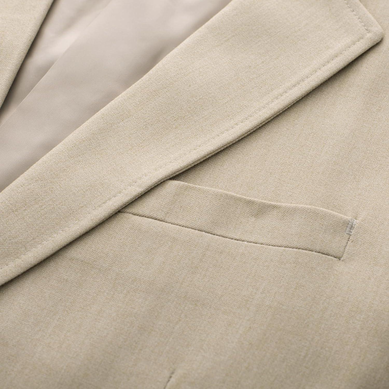 imageGRACE KARIN Mens Blazer Sport Coats Casual Lightweight 2 Button Sports Coat and Blazers Suit JacketApricot
