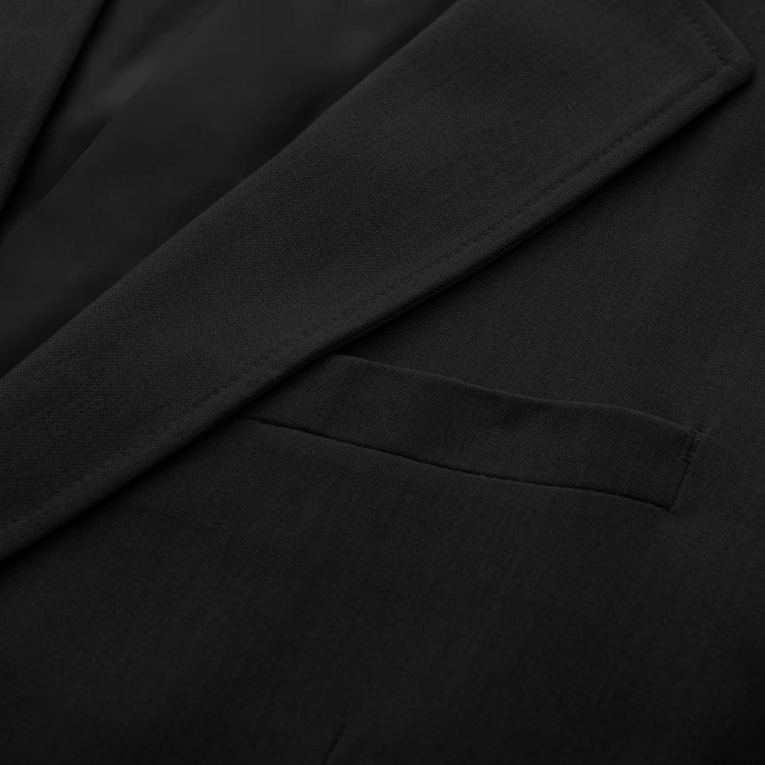 imageGRACE KARIN Mens Blazer Sport Coats Casual Lightweight 2 Button Sports Coat and Blazers Suit JacketCarbon Black