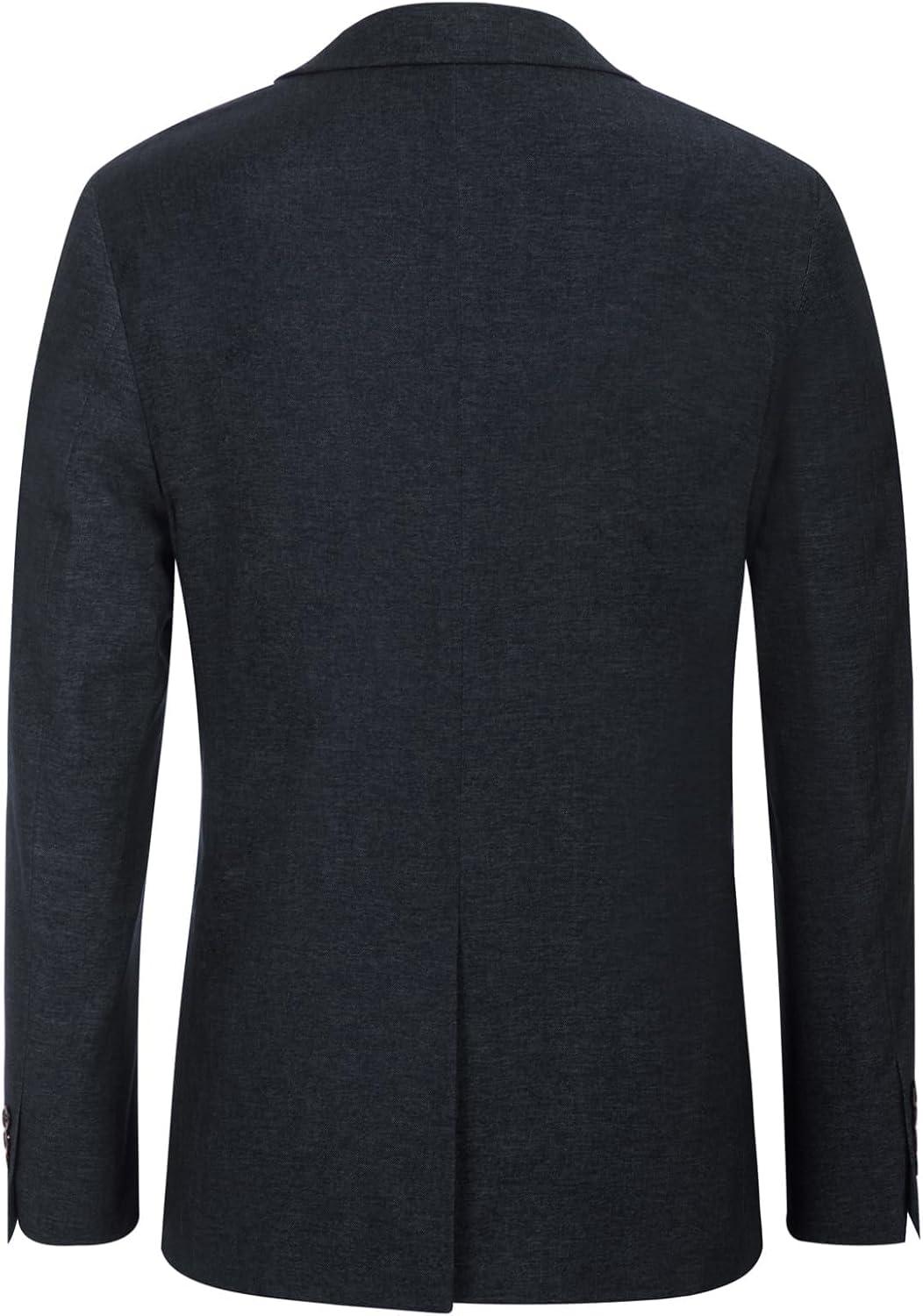imageGRACE KARIN Mens Blazer Sport Coats Casual Lightweight 2 Button Sports Coat and Blazers Suit JacketDark Blue