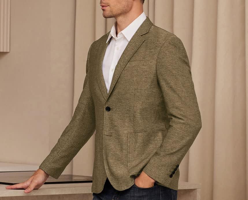 imageGRACE KARIN Mens Blazer Sport Coats Casual Lightweight 2 Button Sports Coat and Blazers Suit JacketKhaki