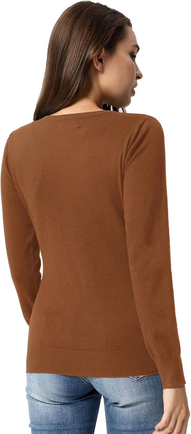 imageGRACE KARIN Brown Cardigan Sweaters for Women Lightweight Dressy Button Down Sweater Jacket Spring Clothes Outfits 3XL