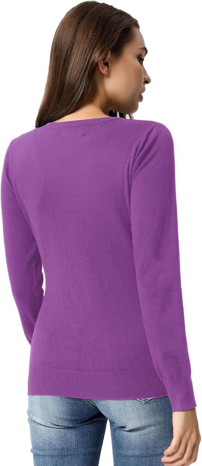 imageGRACE KARIN Purple Cardigan Sweaters for Women Lightweight Button Down Sweater Tops Dressy Casual Spring Clothes M