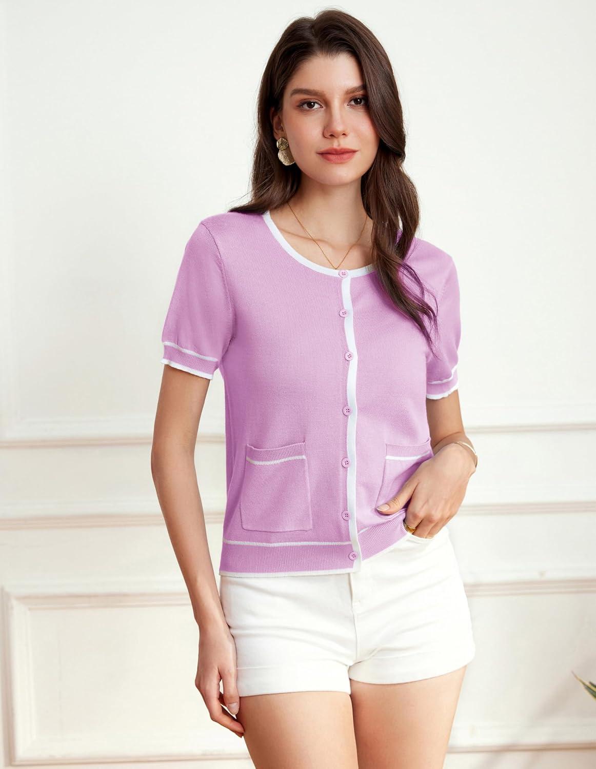 imageGRACE KARIN womens ModernLilac Purplewhite Edge