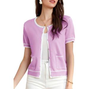GRACE KARIN womens Modern(Lilac Purple-white Edge)