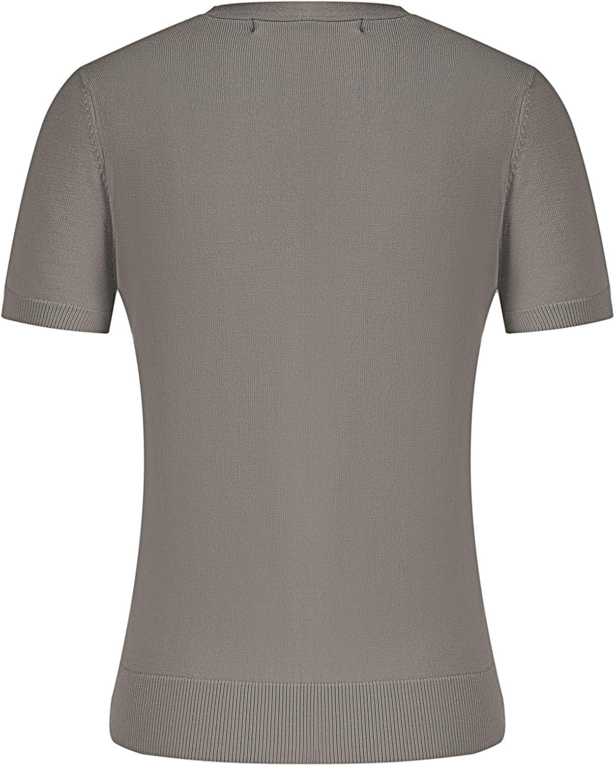 imageGRACE KARIN Womens Spring Short Sleeve Cardigan Sweaters 2026 Summer Lightweight Cropped Cardigan V Neck Casual Clothing TopsCoffee Gray