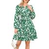 Dark Green Floral