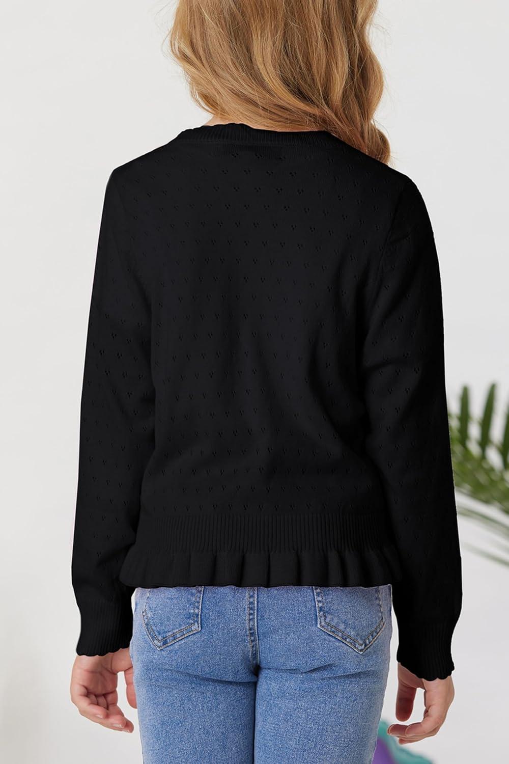 imageGRACE KARIN girls CrewneckBlack
