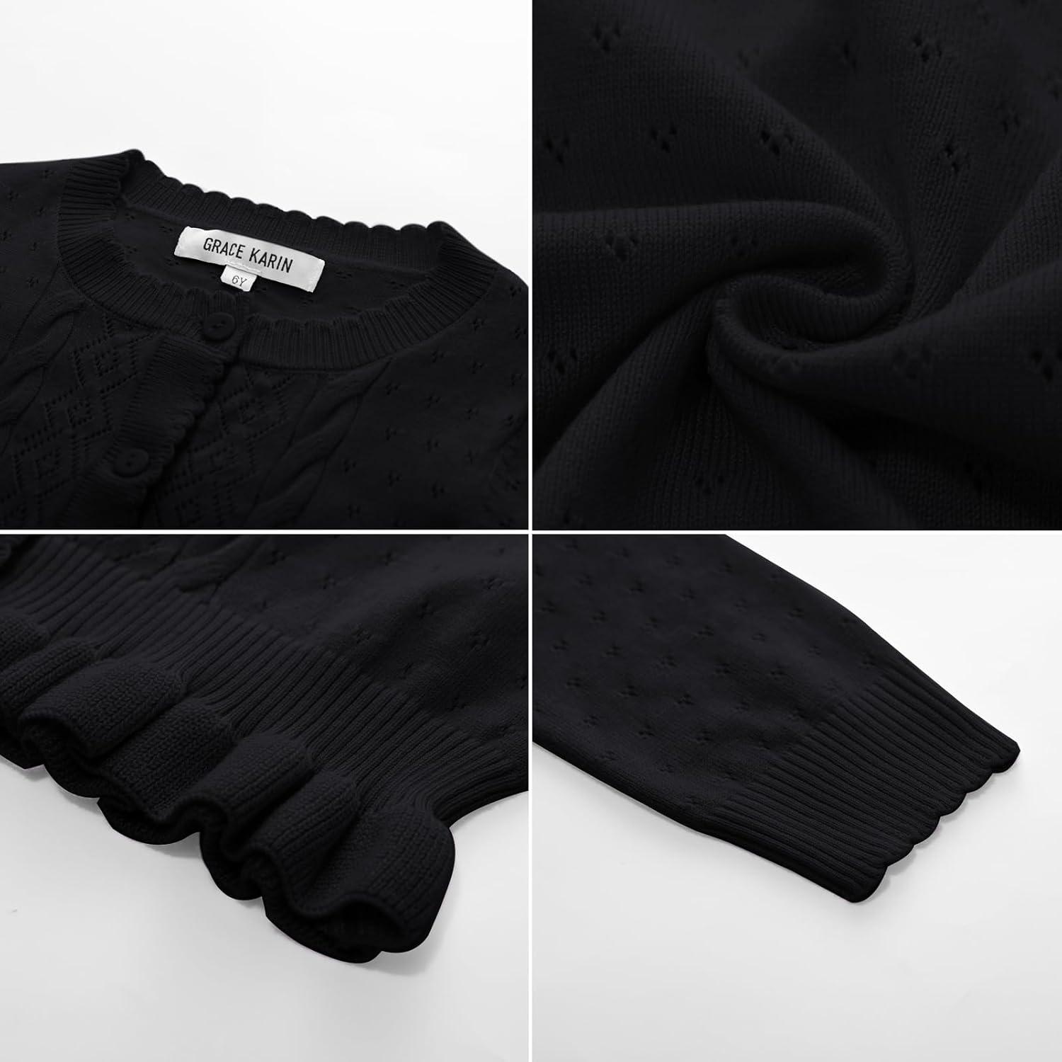 imageGRACE KARIN girls CrewneckBlack