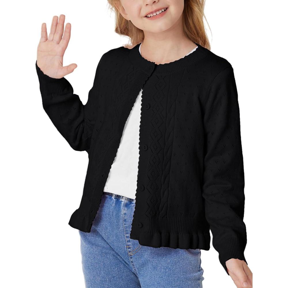 imageGRACE KARIN girls CrewneckBlack