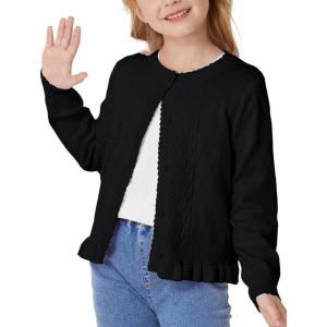 GRACE KARIN girls Crewneck(Black)
