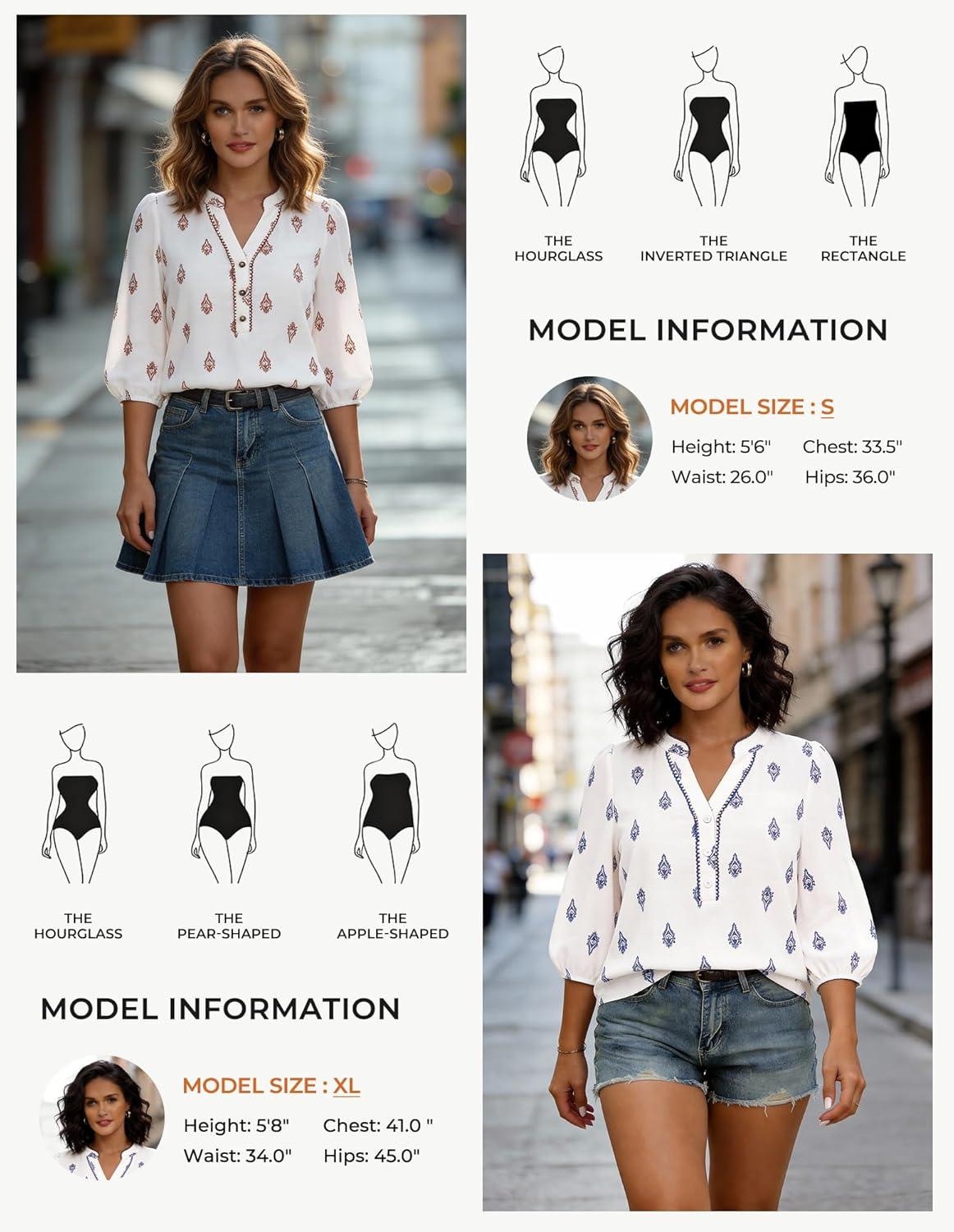 imageGRACE KARIN Boho Tops for Women Summer Dressy Casual Floral Blouses V Neck Button Up 34 Sleeve Shirts for VacationLight Green