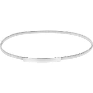 GRACE KARIN Women Skinny Metal Cinch Belt Gold Waistband Elastic Waist Belt CL633(Silver)