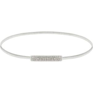 GRACE KARIN Women Skinny Metal Cinch Belt Gold Waistband Elastic Waist Belt CL633(Silver-41)
