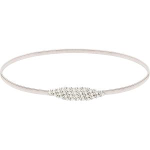 GRACE KARIN Women Skinny Metal Cinch Belt Gold Waistband Elastic Waist Belt CL633(Silver(diamond Pearl))