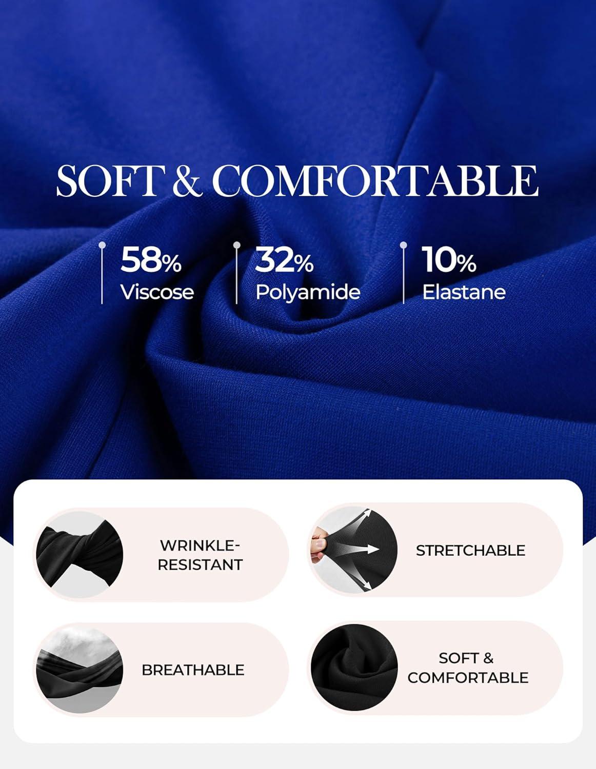 imageGRACE KARIN Womens 2026 Spring Short Sleeve Tops Dressy Casual Peplum Shirts Outfit Tunic Blouses Trendy Fashion ClothesRoyal Blue