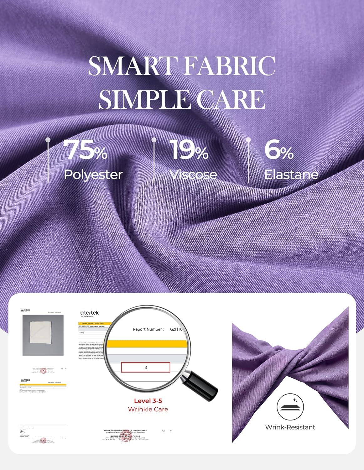 imageGRACE KARIN Women Sleeveless Button Down Shirts Summer Solid Dressy Casual Blouse V Neck Tank Top Business Work 2026 TrendyLight Purple