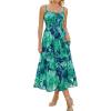Blue Green Floral