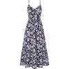 Black Blue Floral