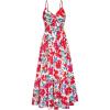 Red Blue Floral
