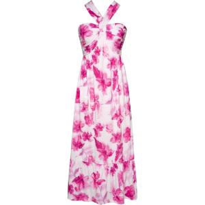 GRACE KARIN Womens Summer Floral Dresses 2026 Boho Maxi Dress Flowy Halter Sundress Casual Vacation Beach Clothes with Pocket(Purple Flowers)
