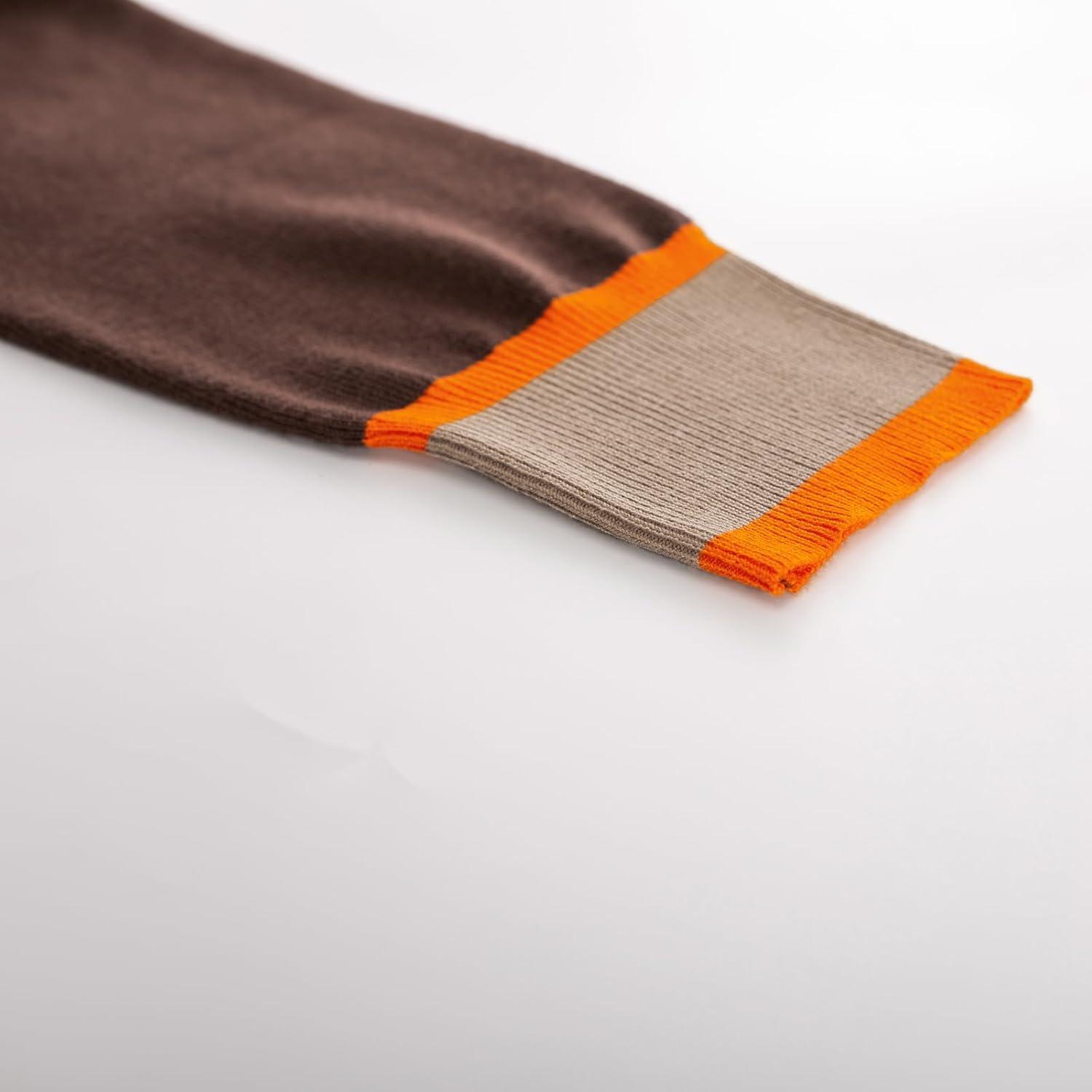 imageGRACE KARIN Cardigan Sweaters for Women Lightweight Long Sleeve Cropped Cardigan Spring Summer Fashion Clothing Outfits ShrugContrast Brown
