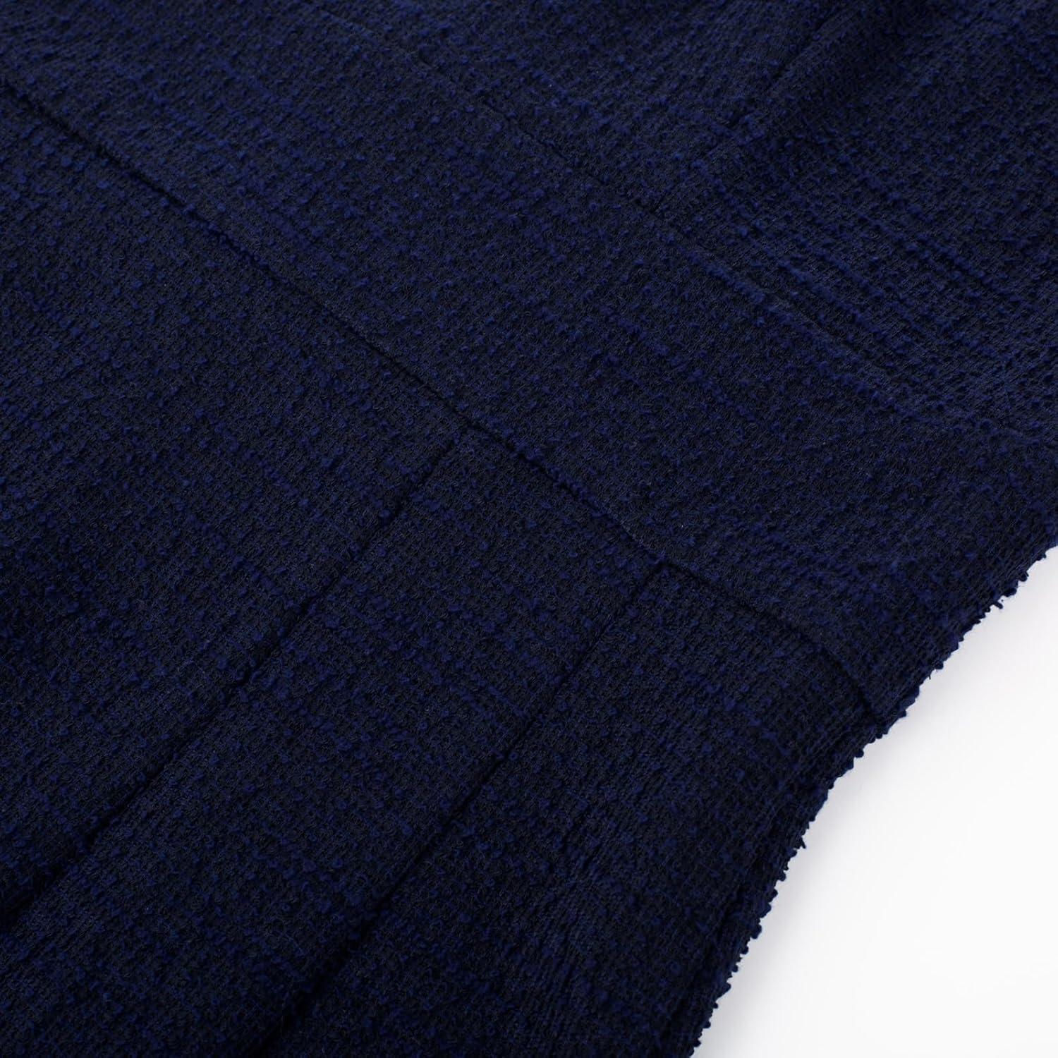 imageGRACE KARIN Womens Gorgeous Pencil Dress Cap Sleeve Tweed Pencil Dress for WorkRoyal Blue