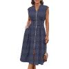 Navy Polka Dot