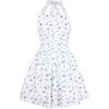 White and Blue Floral