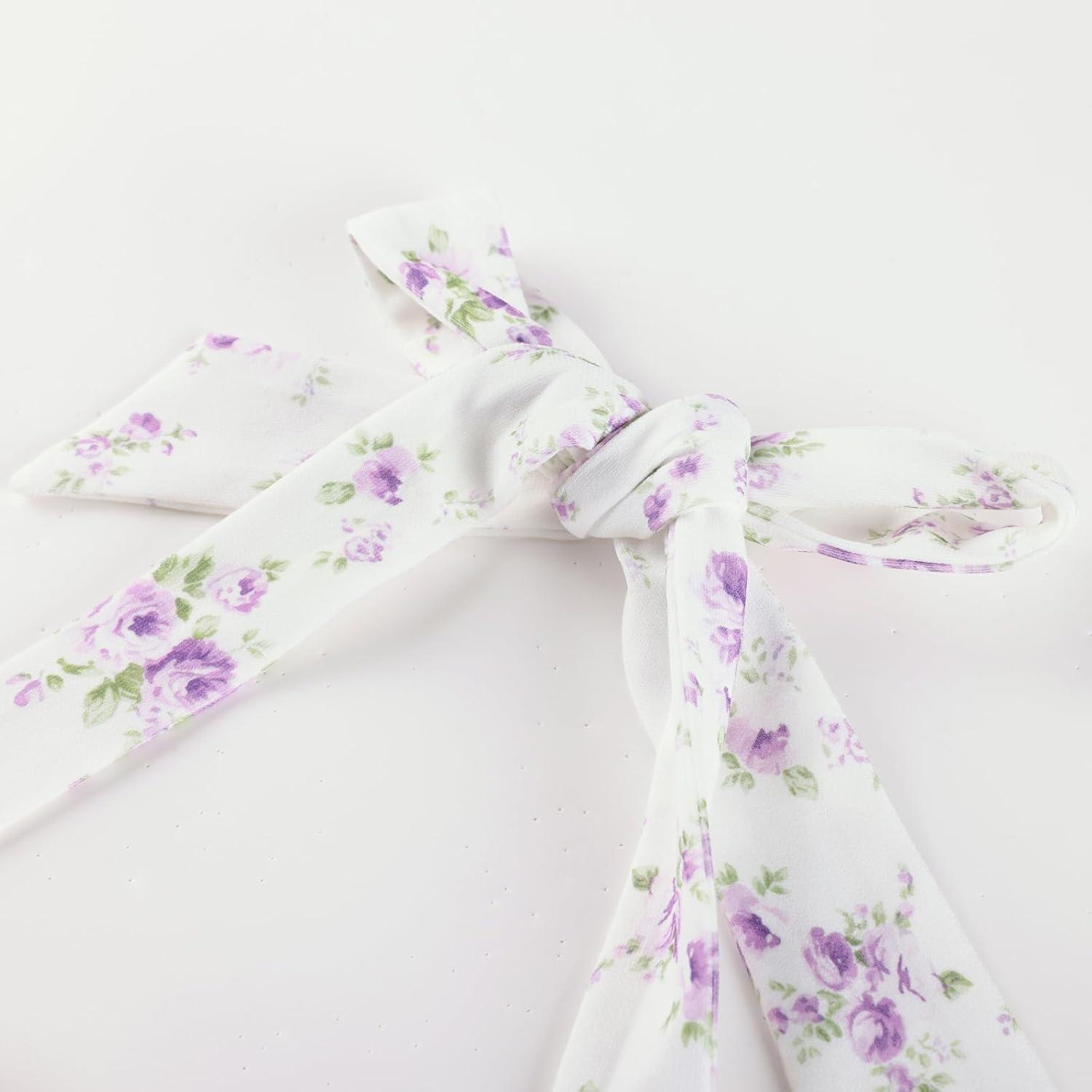 imageGRACE KARIN Girls Floral Summer Dress Spring Holiday Beach Party Sundress Halter Neck Tie Backless Dresses 716 YearsPurple Green Floral
