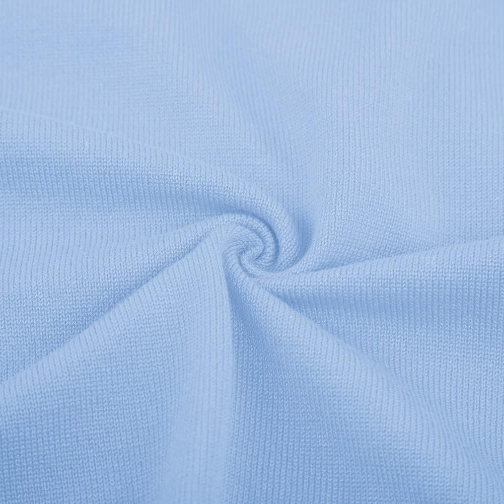image:imageGRACE KARIN Womens 34 Sleeve Knit Cropped Cardigan Sweaters Lightweight Open Front Bolero Shrugs Sweater for DressLight Blue