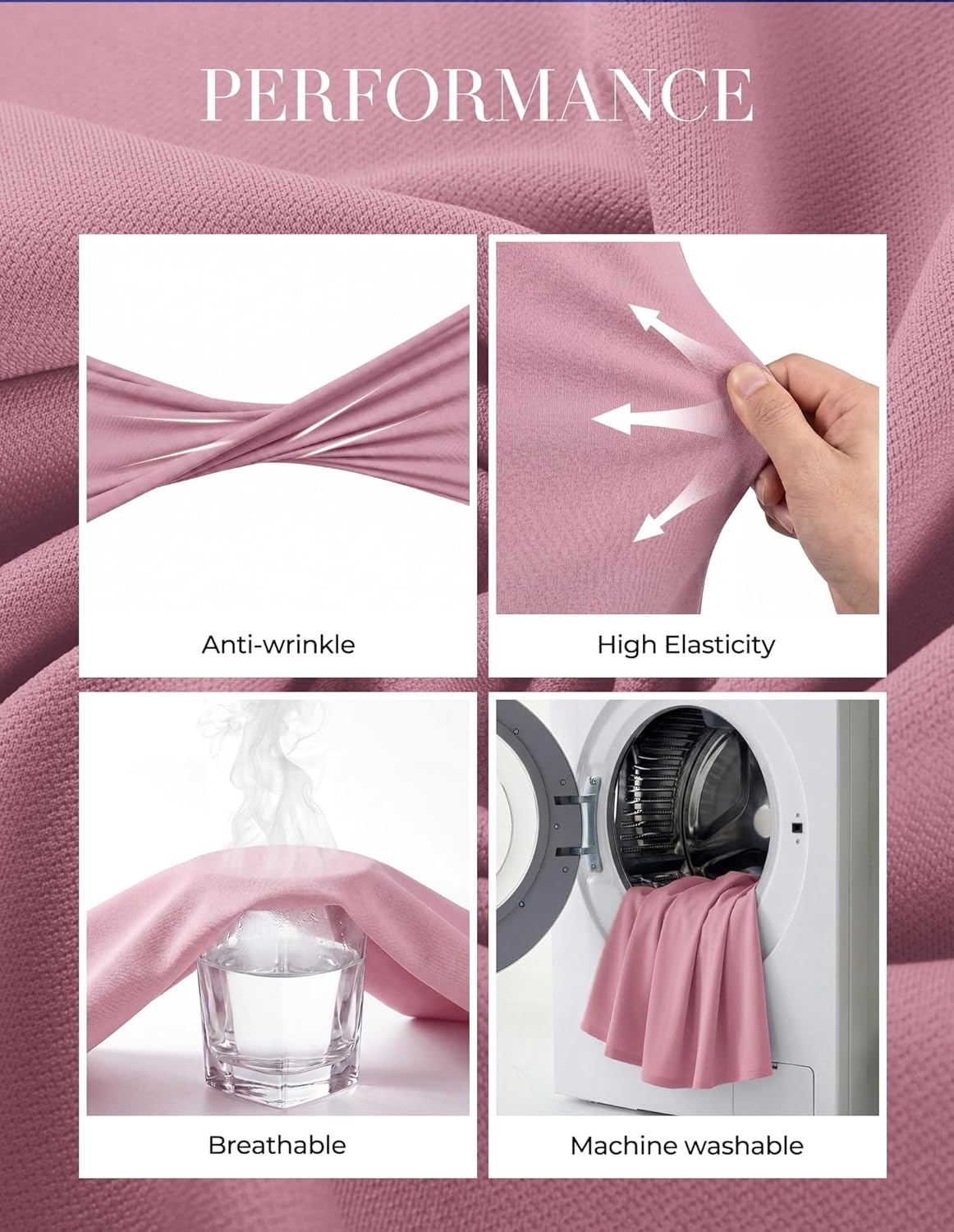 image:imageGRACE KARIN Womens Summer Work Dress 2026 Sleeveless Crewneck A Line Midi Dresses Flowy Business Dresses Outfits with PocketsGray Pink
