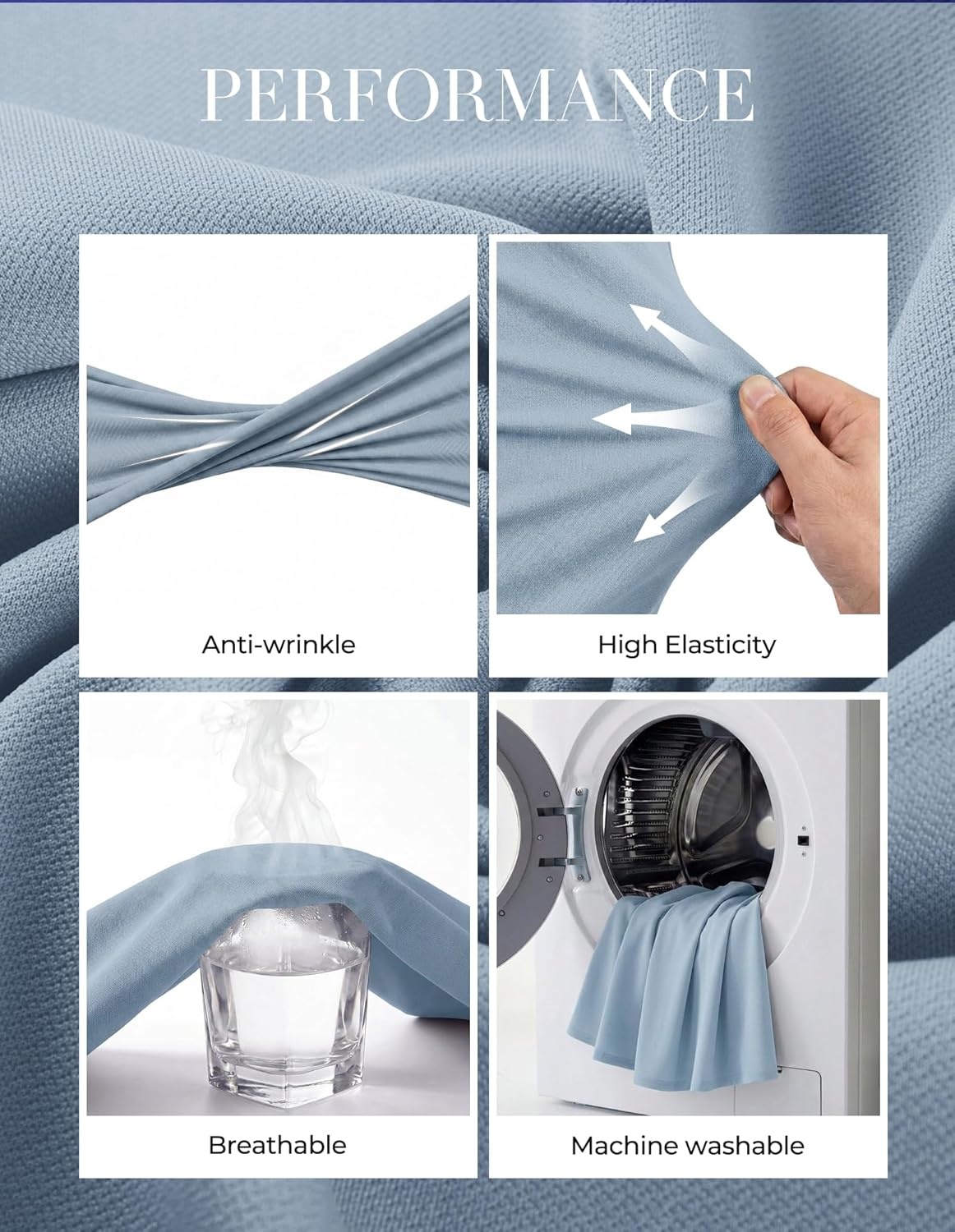 image:imageGRACE KARIN Womens Summer Work Dress 2026 Sleeveless Crewneck A Line Midi Dresses Flowy Business Dresses Outfits with PocketsLight Blue