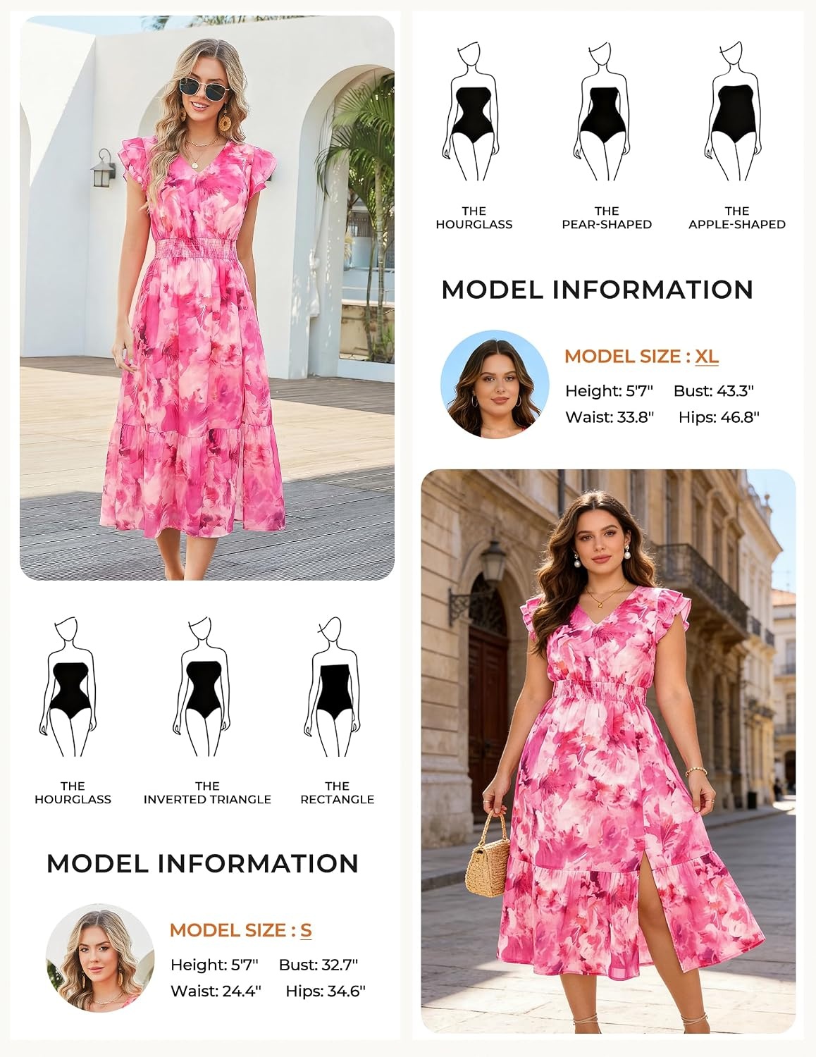 image:imageGRACE KARIN 2026 Womens Summer Dresses V Neck Ruffle Sleeve Floral Boho Beach Dress ALine Swing Midi Wedding Guest SundressGreen Whitefloral Print